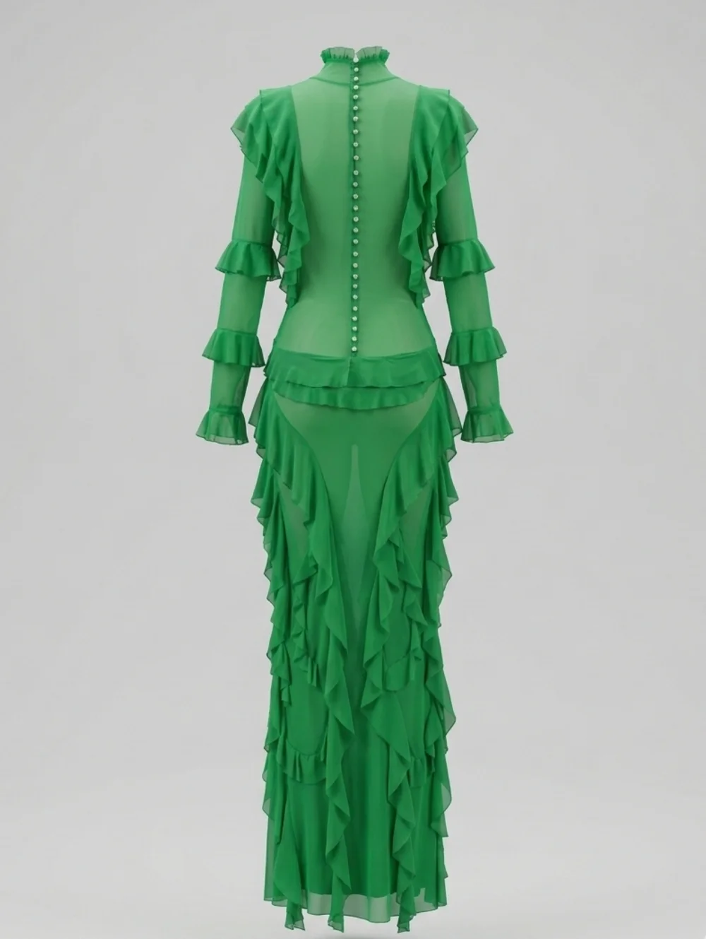 Ruffle Maxi Dress - Picture 11 of 12